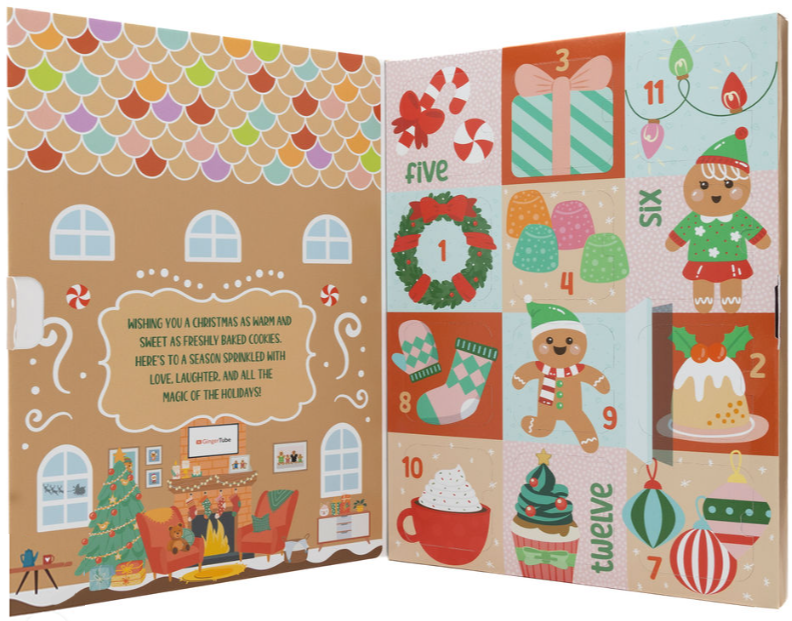 12 Day Gingerbread House Advent Calendar